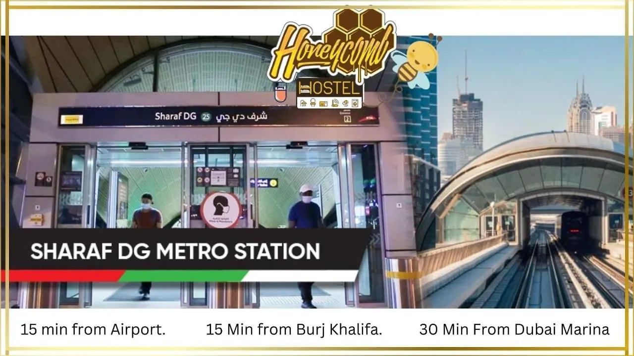 Honeycomb Capsule Hostel Near Burjuman And Sharaf Dg Metro Dubai